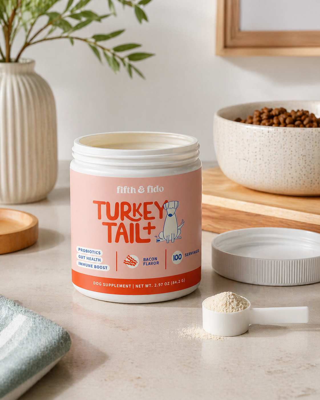 Turkey Tail Probiotic Powder for Dogs