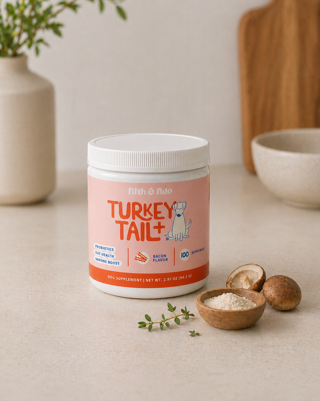 Turkey Tail Probiotic Powder for Dogs